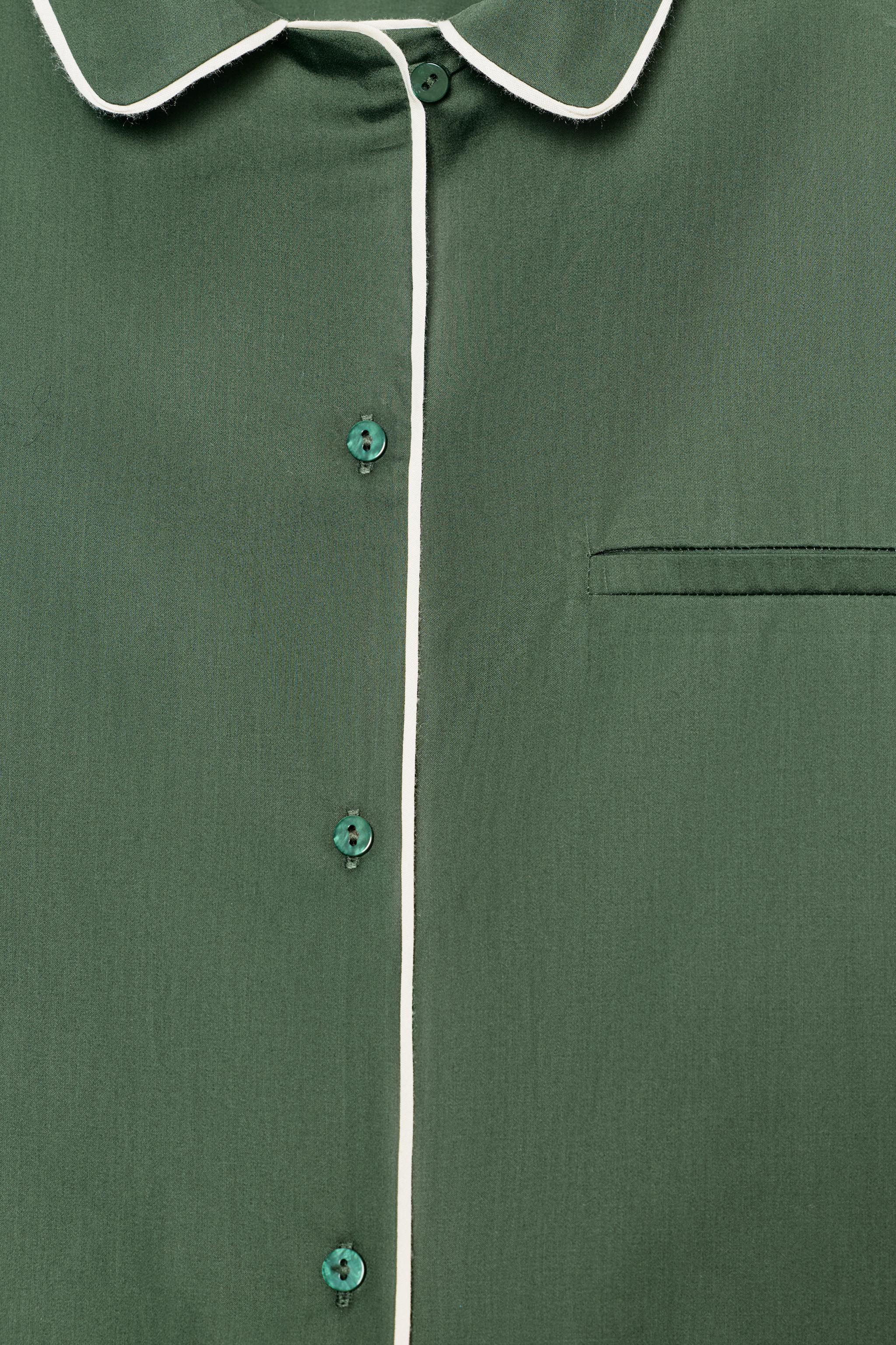 CONTRAST POPLIN SHIRT